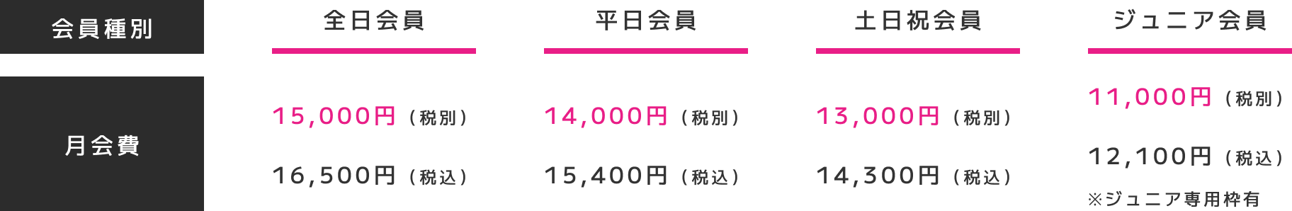 カジュアルレッスン（フリー回数制）